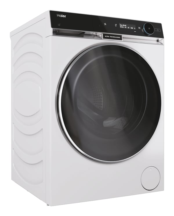 Haier HWD120-BD16397EUS kombinerad tvättmaskin och Tumlare Fristående Frontmatad Vit