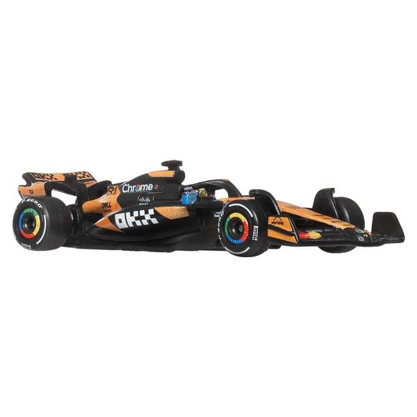 Hot Wheels Premium Formula 1 2-pak med biler i skala 1:64, McLaren Formula 1 Team med Piastri & Norris