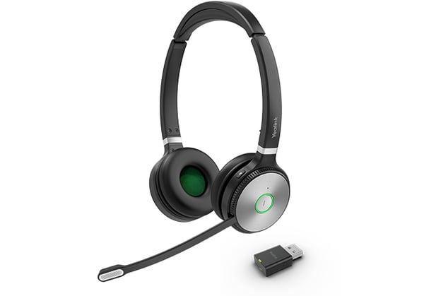 Yealink WH62 Portable Headset Trådløs Opkald/musik Sort, Grå