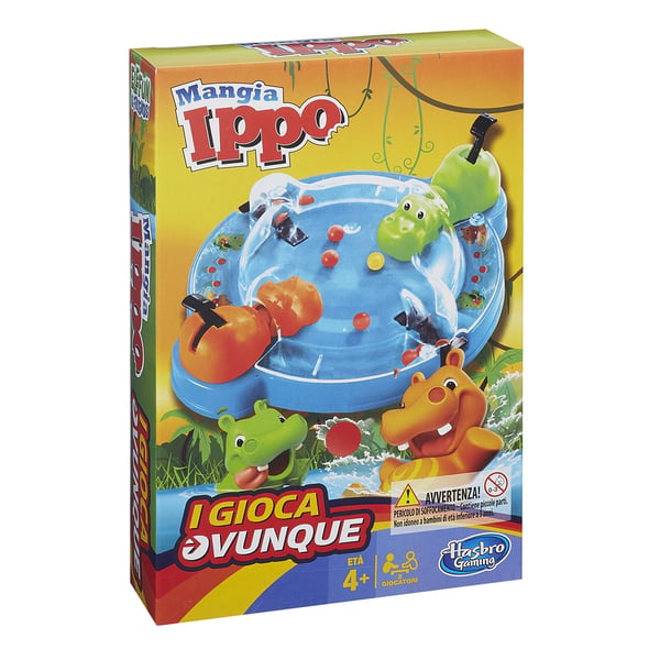 Hasbro Gaming Hungry Hungry Hippos Grab and Go Grab & Go Brädspel Finmotorik (fingerfärdighet)