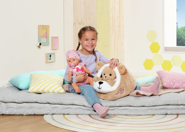 BABY born Bear Sleeping Cave Dukke sovepose