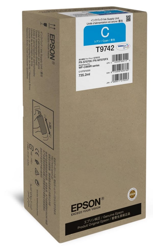 Epson C13T97420N blækpatron 1 stk Original Blå