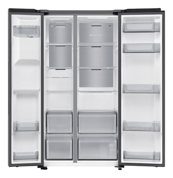 Samsung RS70F64KET side-by-side-jääkaappipakastin Vapaasti seisova 640 L Ruostumaton teräs