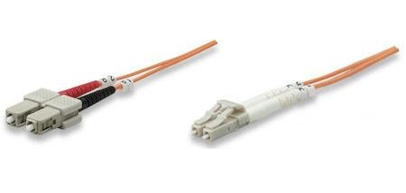 Intellinet 470353 InfiniBand och fiberoptisk kabel 1 m LC SC Multifärg, Orange