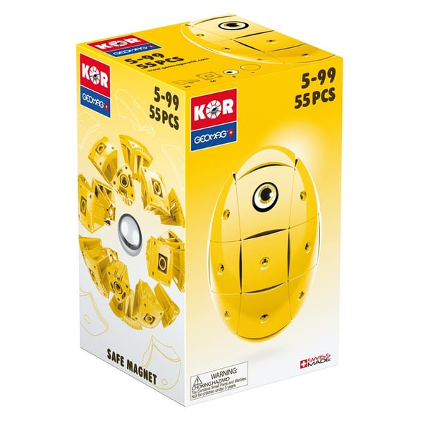 Geomag KOR 2.0 Pantone 108 Yellow 55 pcs Neodymmagnetleksak