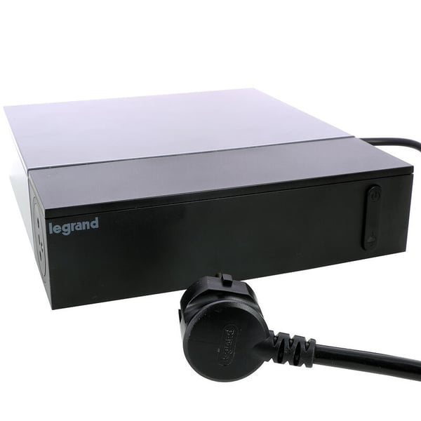 Legrand 049430 jatkojohto 2 m 8 AC-pistorasia(a) Sisätila Musta