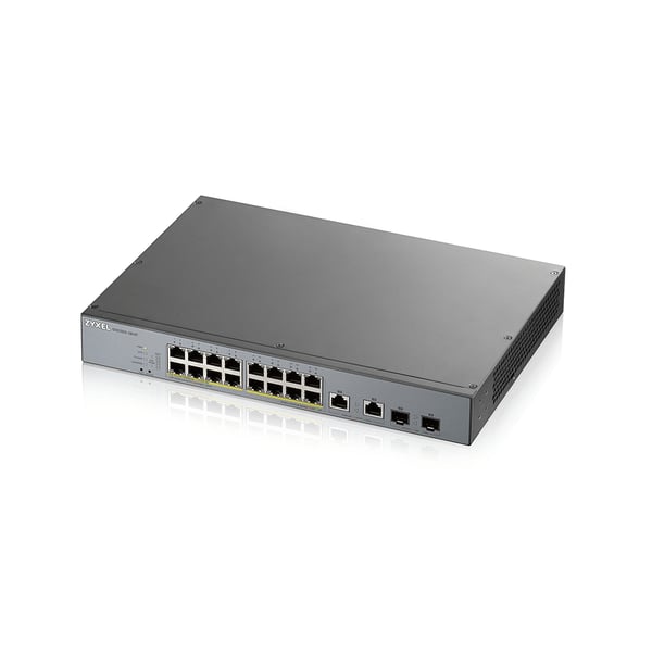 Zyxel GS1350-18HP-EU0101F verkkokytkin Hallittu L2 Gigabit Ethernet (10/100/1000) Power over Ethernet -tuki Harmaa
