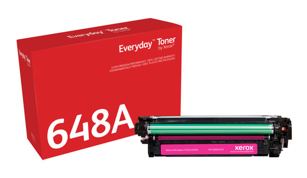Everyday™ Magenta Toner by Xerox compatible with HP 648A (CE263A), Standard capacity Everyday™ Magenta Toner by Xerox compatible with HP 648A (CE263A), Standard capacity