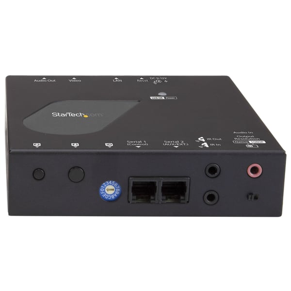 StarTech.com ST12MHDLAN4R AV-signaalin jatkaja AV-vastaanotin Musta
