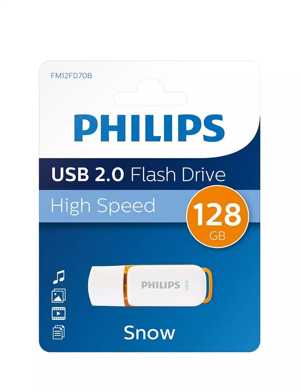 Philips FM12FD70B USB-nøgle 128 GB USB Type-A 2.0 Hvid