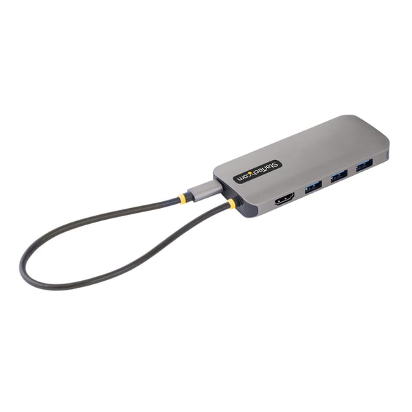 StarTech.com USB C -moniporttisovitin, 4K 60 Hz HDMI -liitäntä, 5 Gbit/s USB-A-keskitin, USB C - HDMI, 100