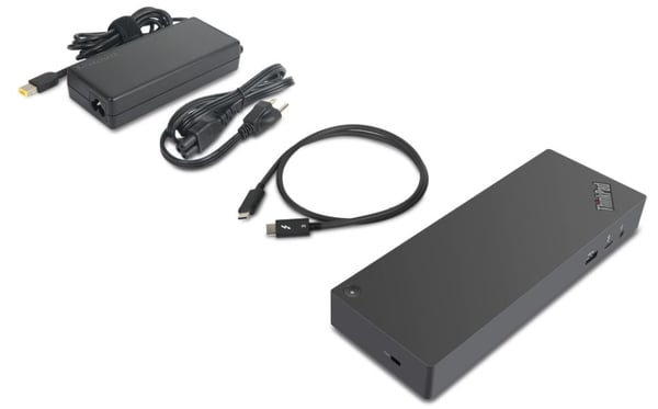 Lenovo Thunderbolt 3 Dock Gen2 Ledningsført Sort, Rød