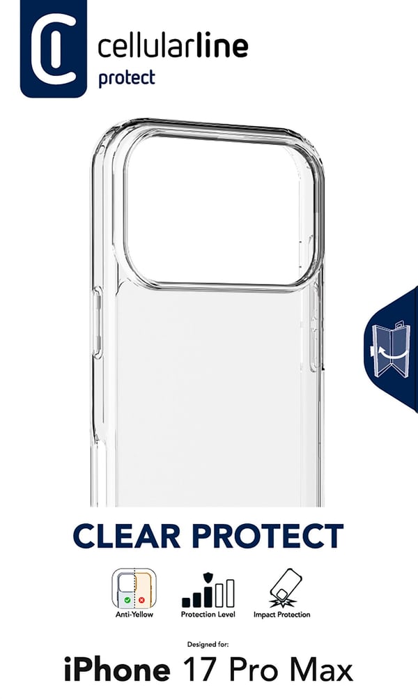 Cellularline CLEARDUOIPH17PRMT mobiltelefon etui 17,5 cm (6.9") Cover Transparent