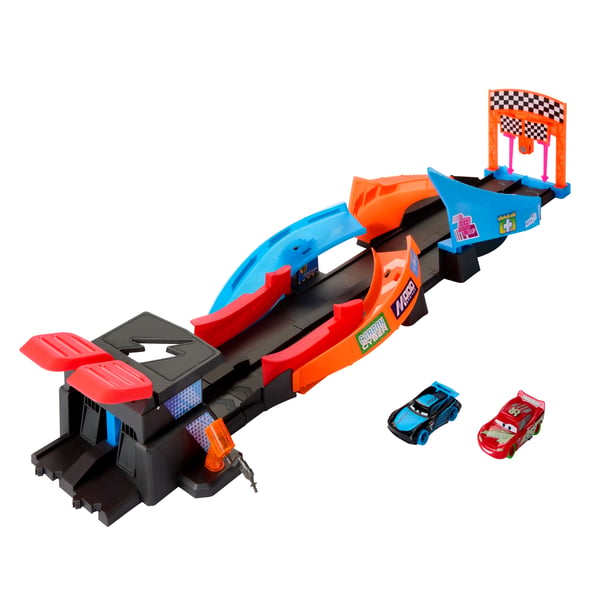 Disney Pixar Cars Disney og Pixar Biler Glow Racers Lysende racerløb på kryds og tværs-legesæt