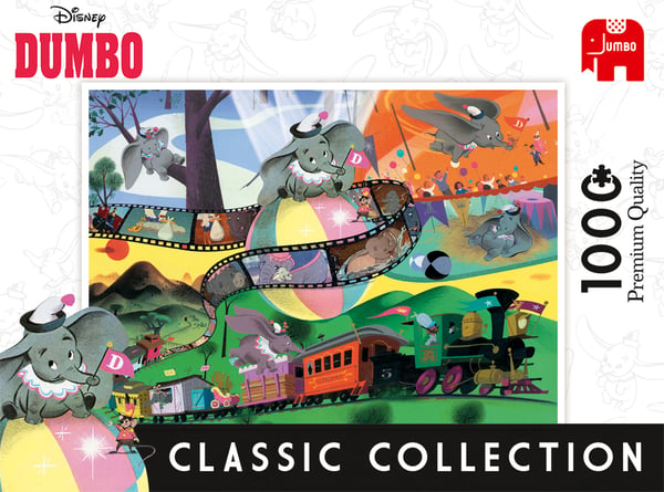 Disney Classic Collection Dumbo 1000 pcs Puslespil 1000 stk Tegnefilm
