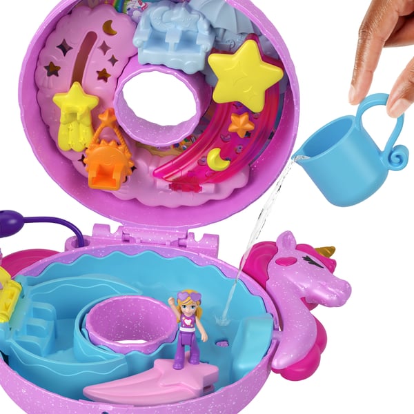 Polly Pocket SPARKLE COVE ADVENTURE Unicorn Floatie Compact