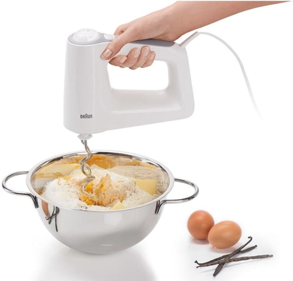 Braun HM 3135 WH Håndmixer 500 W Grå, Hvid
