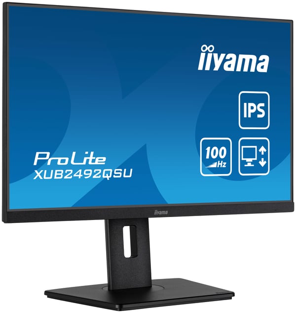 iiyama ProLite XUB2492QSU-B1 platta pc-skärmar 60,5 cm (23.8") 2560 x 1440 pixlar Quad HD LED Svart