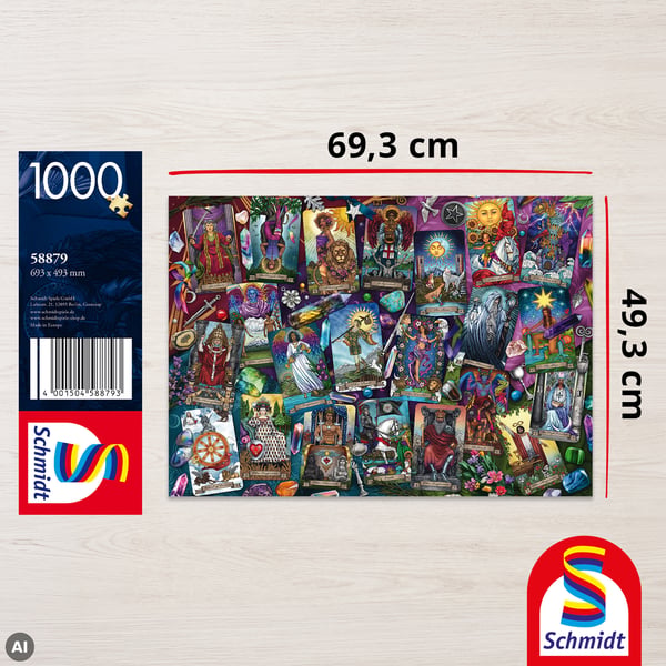 Mystiska tarotkort (1000 bitar)