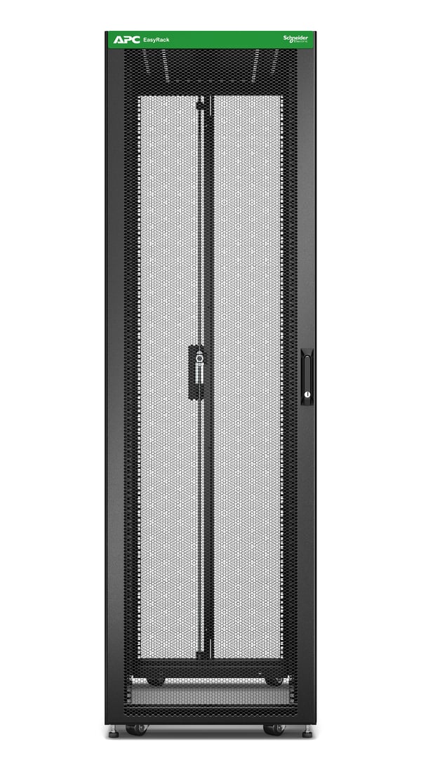 APC Easy Rack 600mm/42U/1000mm , with Roof, Side panel Fritstående reol Sort