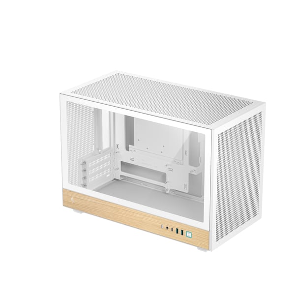DeepCool CH260 WOOD WH Skrivbord Vit, Trä