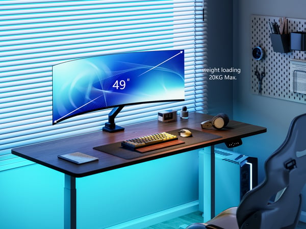 Equip 650180 monitorin kiinnike ja jalusta 124,5 cm (49") Vastaanotto Musta