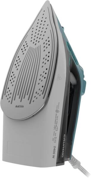 Grundig SI 3550 Tør & dampstrygejern Keramisk strygesål 2400 W Sort, Turkis, Hvid