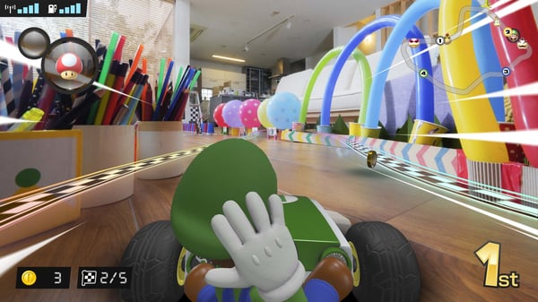 Nintendo Mario Kart Live: Home Circuit Mario Set radiostyrd modell Bil Elmotor