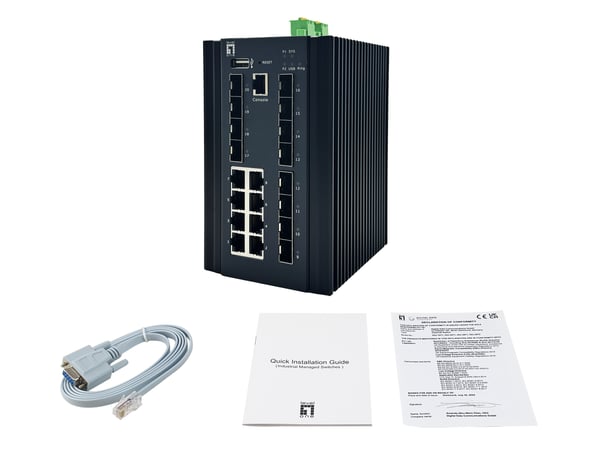 LevelOne Switch 20x GE IGU-2072 8x 1GbE 2.5GbE SFP sw - Switch - 1 Gbps