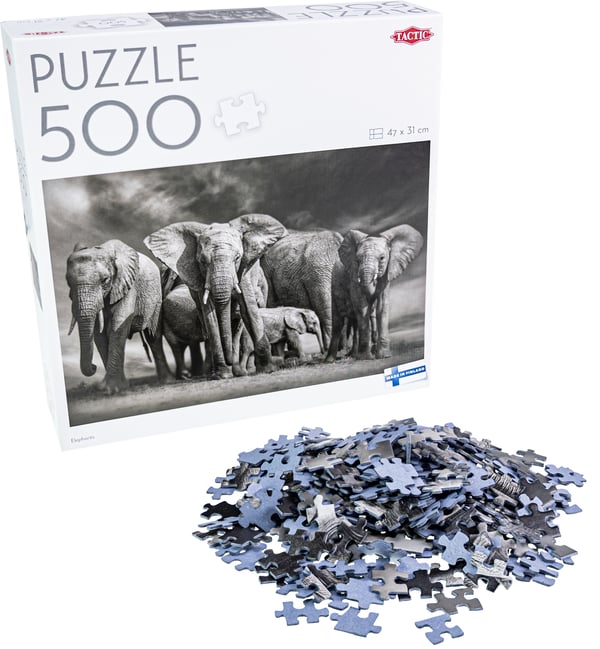 Tactic Lovers Elephants Kuviopalapeli 500 kpl Eläimet