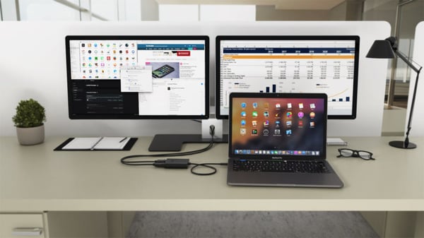 i-tec C31DUAL4KDP USB grafisk adapter 3840 x 2160 pixel Sort