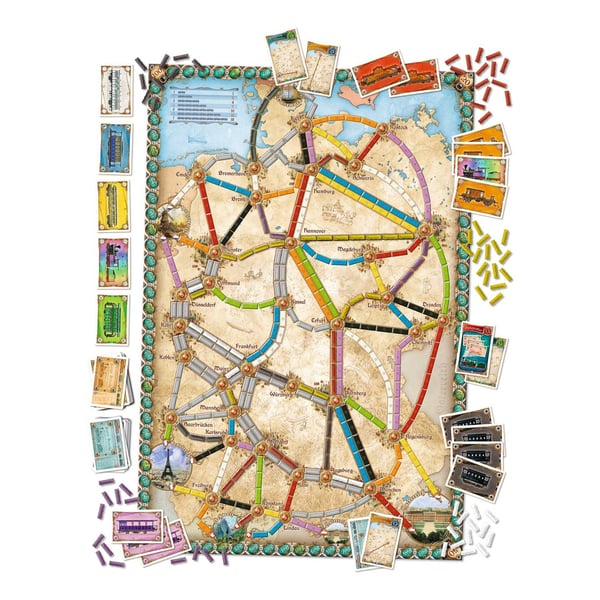 Asmodee Ticket to Ride : Germany Ticket To Ride: Germany Brætspil Rejser/eventyr