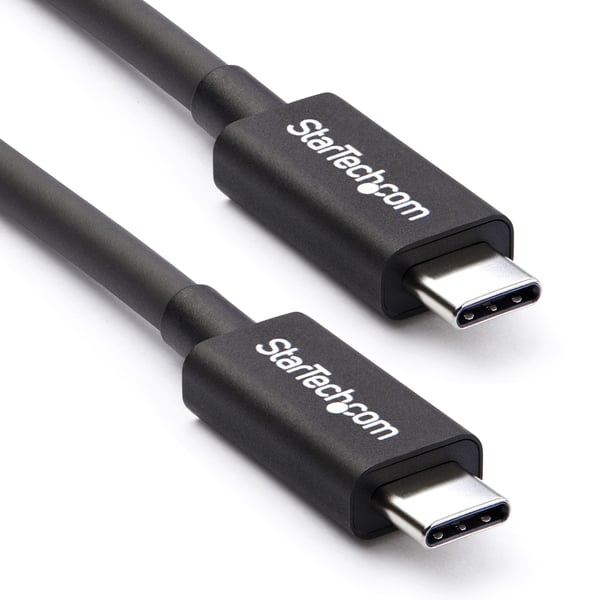 StarTech.com 50 cm (1,6 fot) Thunderbolt 3-kabel, 40 Gbps, 100 W PD, 4K/5K-video, Thunderbolt-certifierad
