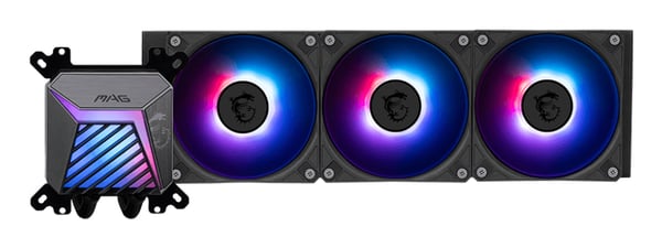 MSI MAG Coreliquid A15 360 Emolevy, Suoritin All-in-one-nesteenjäähdytin 12 cm Musta 1 kpl