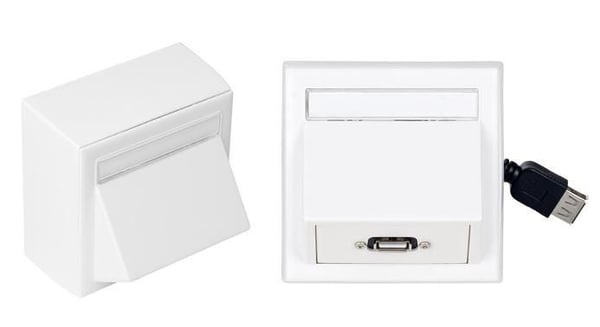 Vivolink WI231275 pistorasia USB A Valkoinen