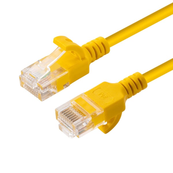 Microconnect V-UTP6A005Y-SLIM netværkskabel Gul 0,5 m Cat6a U/UTP (UTP)