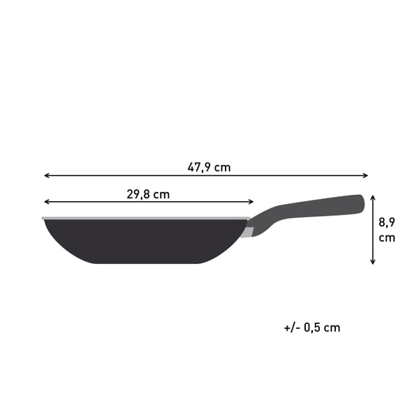 Tefal Experience Ceram G2221902 stegepande Wok/Stirfry pande Rund