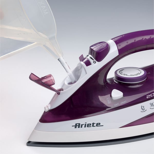 Ariete 6235/00 Tør & dampstrygejern Keramisk strygesål 2000 W Hvid, Lilla