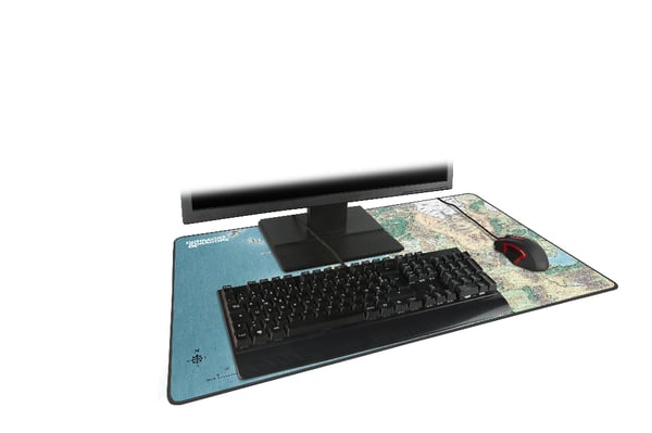 Konix KX DND MOUSEPAD XL FAERUN MAP Spelmusmatta Multifärg