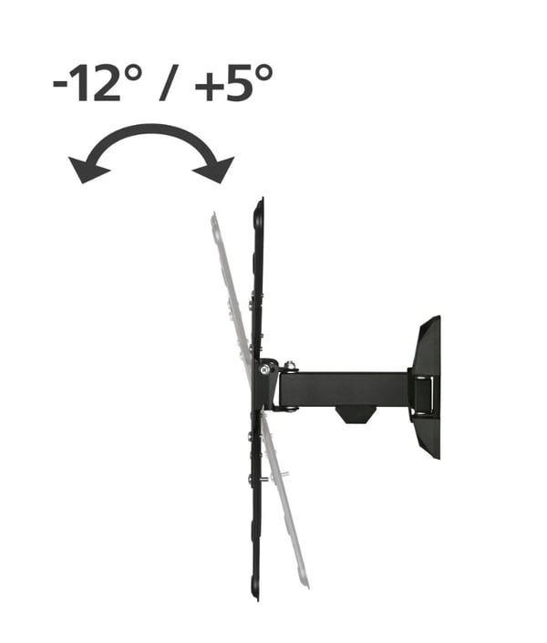 Hama 00220823 TV-kiinnike 165,1 cm (65") Musta
