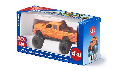 Siku RAM1500 with balloon tyres Pickup-model Formonterede 1:50