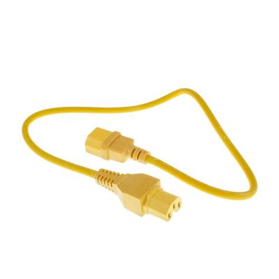 ACT AK5303 el-ledning Gul 0,6 m IEC C14 IEC C15