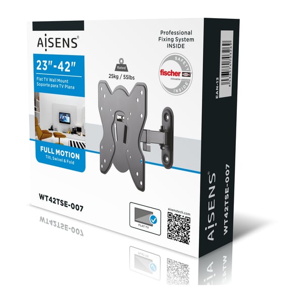 AISENS WT42TSE-007 TV-kiinnike 106,7 cm (42") Musta