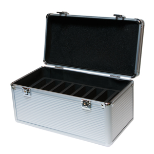 LogiLink UA0219 tallennusaseman kotelo Suitcase case ABS-synteettinen Hopea
