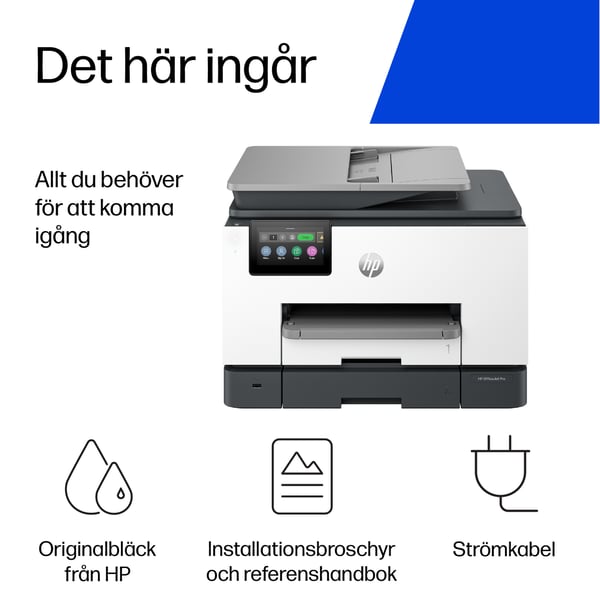 HP OfficeJet Pro 9135e Trådlöst All-in-One Färg Skrivare, Instant Ink; Dubbelsidig utskrift
