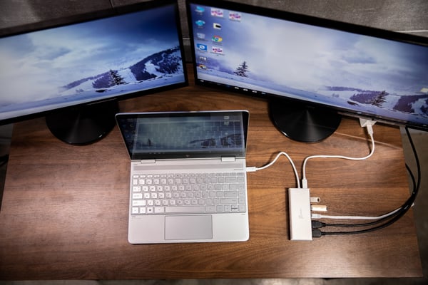j5create JCD381-N USB Type-C™ dubbel HDMI mini dockningsstation-Ethernet/ USB 3.1 HUB / PD2.0