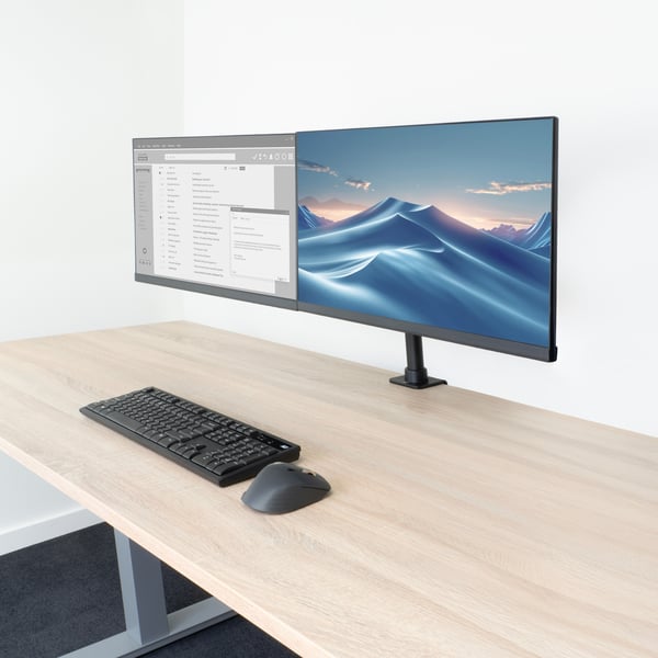 ACT AC8326 skærmbeslag og -stativer 86,4 cm (34") Skrivebord Sort