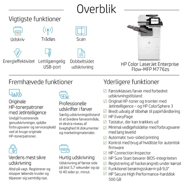 HP Color LaserJet Enterprise Flow MFP M776zs