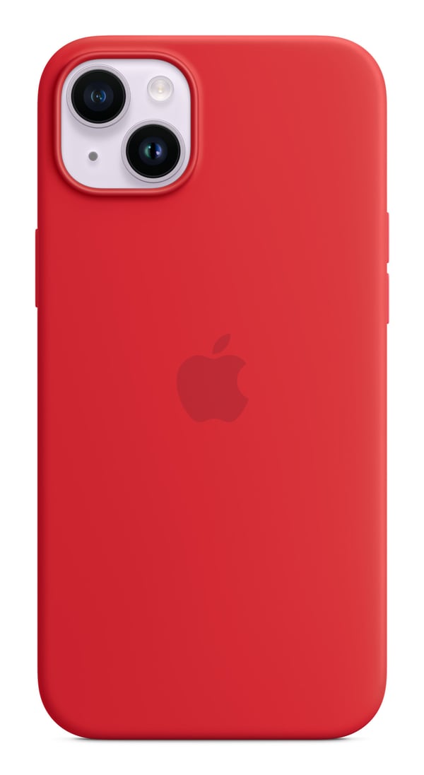 Apple iPhone 14 Plussan silikonikuori MagSafella - (PRODUCT)RED