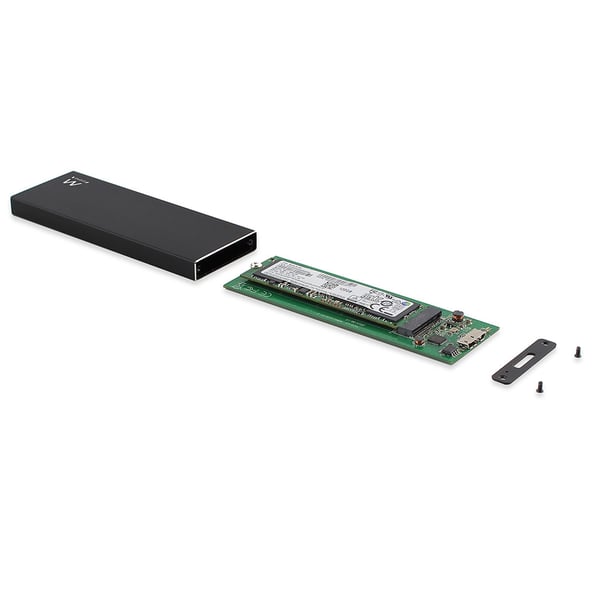 Ewent EW7023 Hölje för lagringsenheter SSD-inkapsling Svart M.2